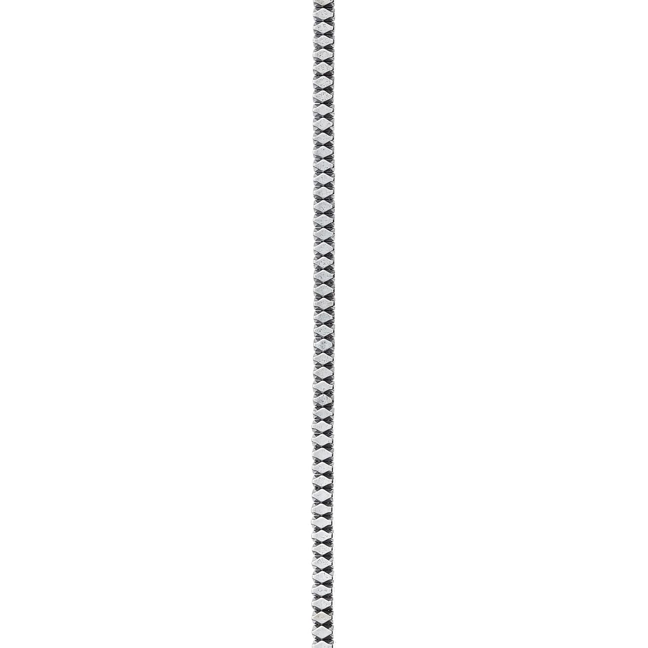 12 Pack: Rhodium Hematite Faceted Beads, 2mm by Bead Landing®